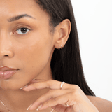 Mini Solid Gold Huggies, Brianna