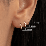 Mini Solid Gold Huggies, Brianna