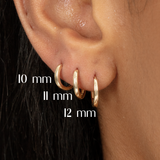 Solid Gold Huggies, Brianna