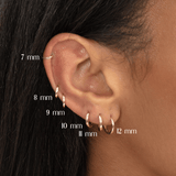 Mini Solid Gold Huggies, Brianna