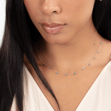 Dangle Emerald Bead Necklace, Aelira