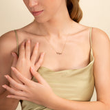 petite gold name choker