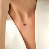 Octagon Ruby Necklace, Lexa