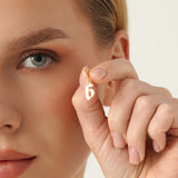 Gold Old English Number Charm, Zephyrella