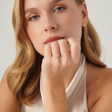 Vintage Style Oval Diamond Beaded Engagement Ring, Azeliora