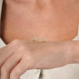 Pave Clover Diamond Earrings, Sura