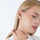 Diamond Drop Spike Earrings, Evandoria