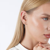 Diamond Drop Spike Earrings, Evandoria