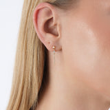Diamond Drop Spike Earrings, Evandoria
