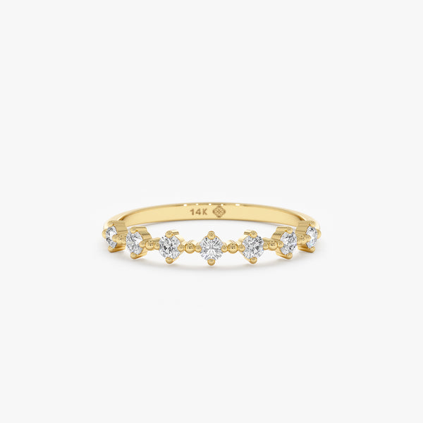 yellow gold diamond ring