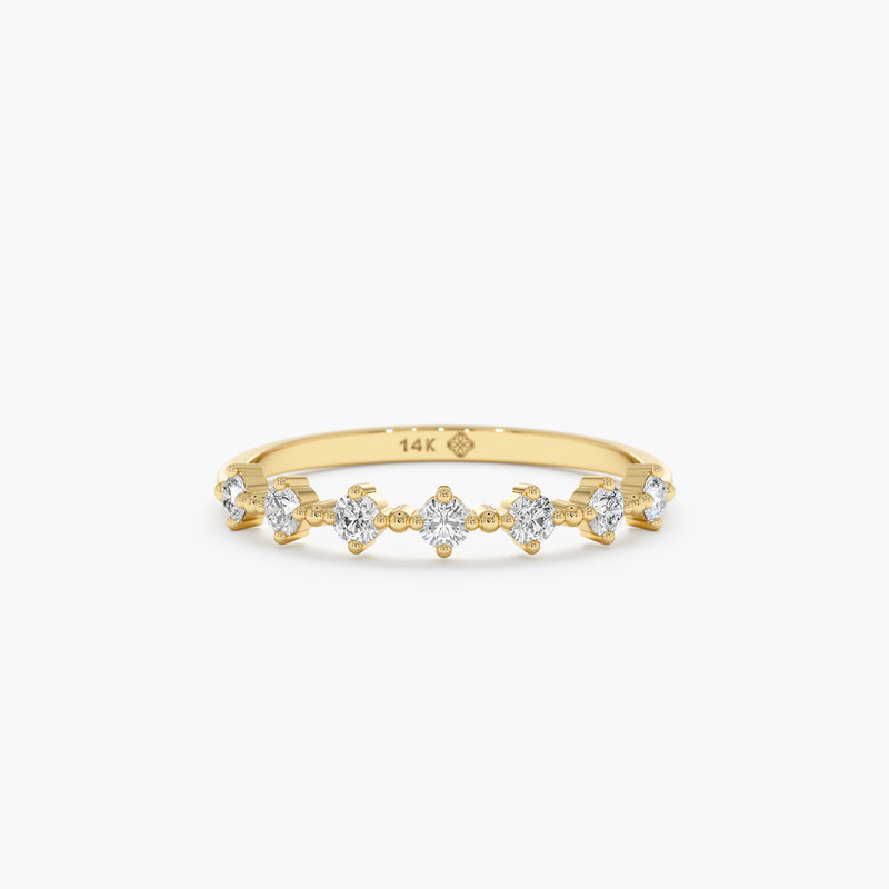 yellow gold diamond ring