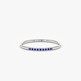 white gold dainty stacking band