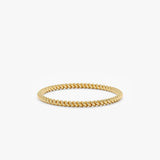 yellow solid gold ring