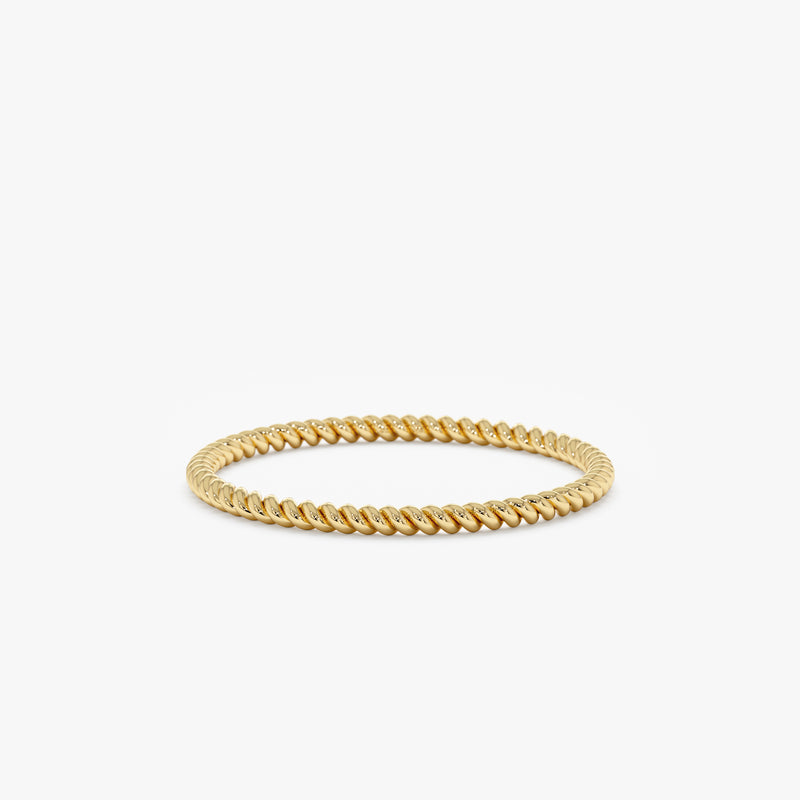 yellow solid gold ring