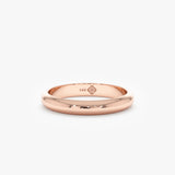 rose gold classic design marriage ring