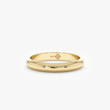 3mm yellow gold wedding ring