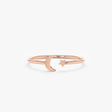 minimalistic rose gold band