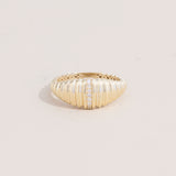 Diamond Bar Croissant Ring, Kyra