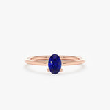 Blue Sapphire Oval Ring, Elior