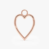 Open Heart Earring Charm, Delphirene