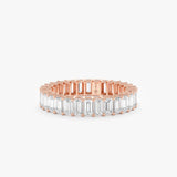 Lab Grown Baguette Eternity Band, Sylvaine