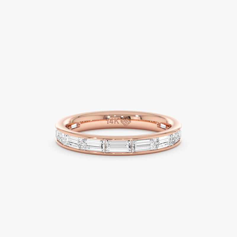 Channel Set Baguette Lab Grown Diamond Ring, Vionnet