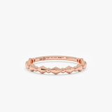 Solid Gold Geometric Stacking Ring, Nyne