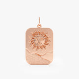 Gold Sun Tag Pendant, Seralyth