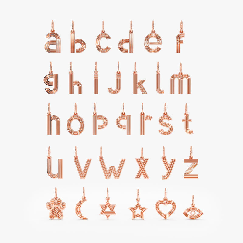 Solid Gold Personalized Charms, Faelirae