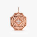 Octagon Starburst Diamond Pendant, Azlinae