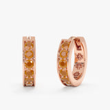 Carnelian Hoop Earrings, Tovi