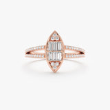 Marquise Mixed Cut Diamond Ring, Faelira