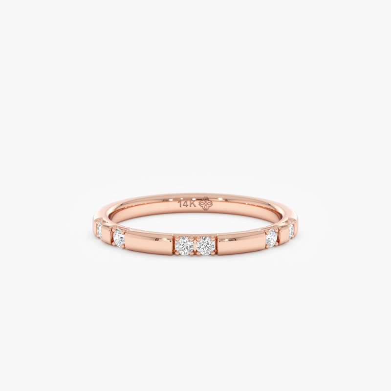 Diamond Dot-Dash Ring, Lab Grown Diamonds,Honora