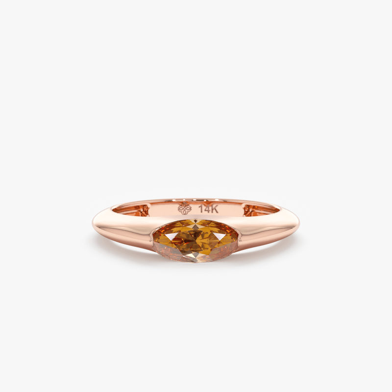 Oval Citrine Signet Ring, Nooriel