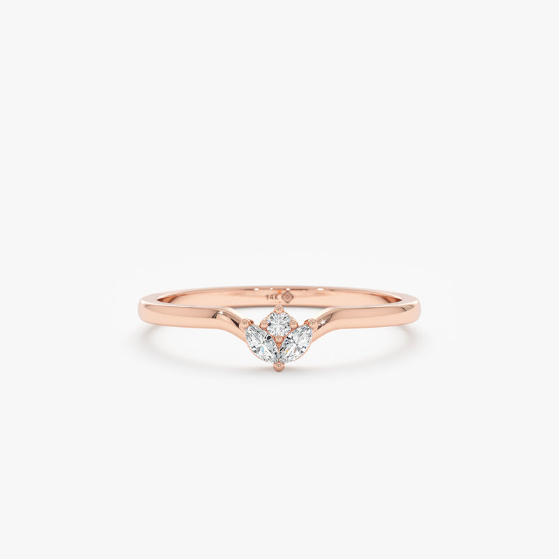 Diamond Cluster Nesting Ring, Azulik