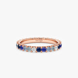 Ombre Blue Sapphire Eternity Ring, Azaria