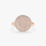 Diamond Button Ring, Leona