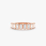 Solid Gold Octagon Lab Grown Diamond Ring, Sabine