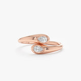 Pear Cut Diamond Wrap Ring, Rouxi