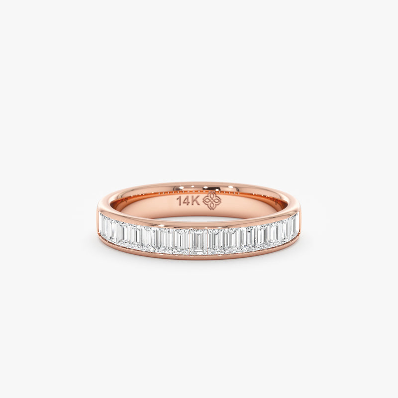 Channel Set Baguette Lab Grown Diamond Ring, Zena