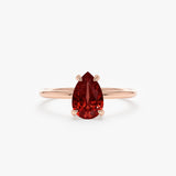 Natural Garnet Engagement Ring, Orelina