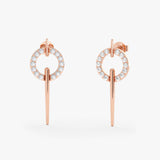 Diamond Spike Stud Earrings, Ziri