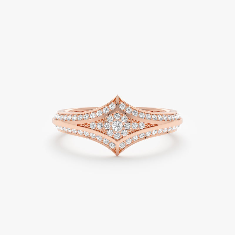 Diamond Chevron Ring, Theda