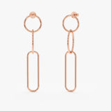 Gold Link Dangle Earrings, Nyssia