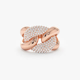 Diamond Statement Ring in Rose Gold