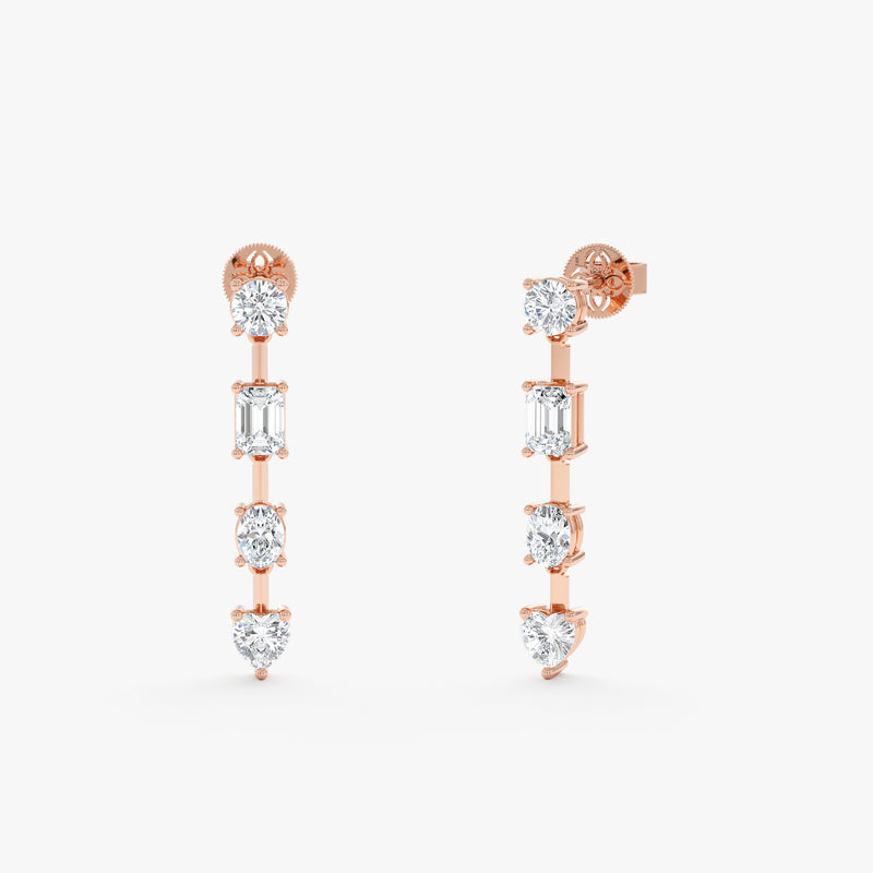 Fancy Cut Lab Grown Earrings, Winifred