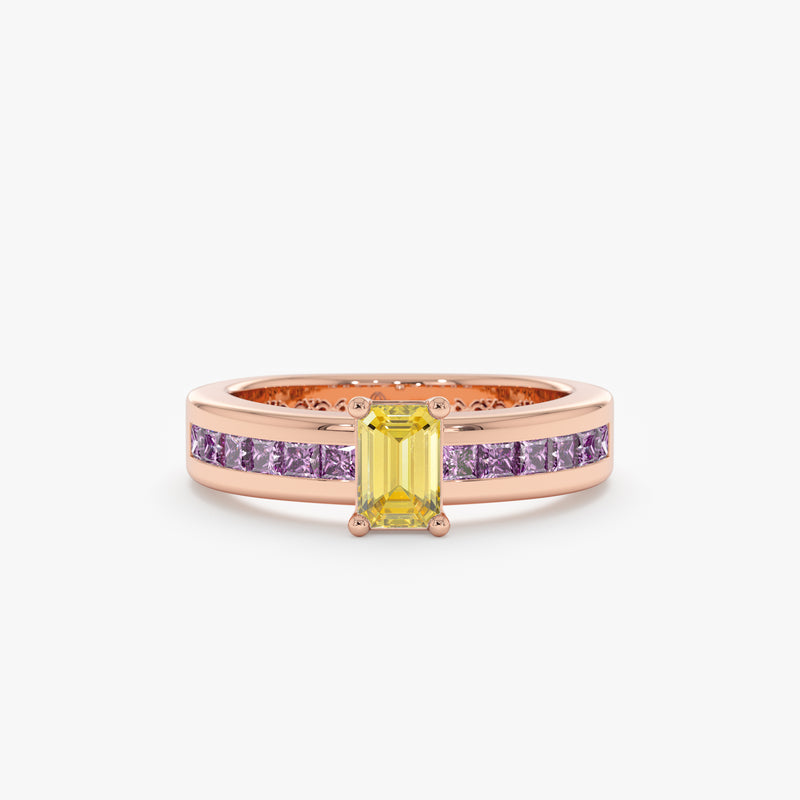Citrine Amethyst Ring, Chani