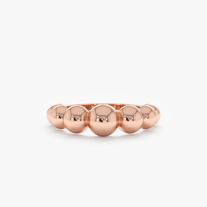 Solid Rose Gold Stacking Ring