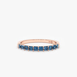 Princes-Cut Blue Topaz Ring, Cyra