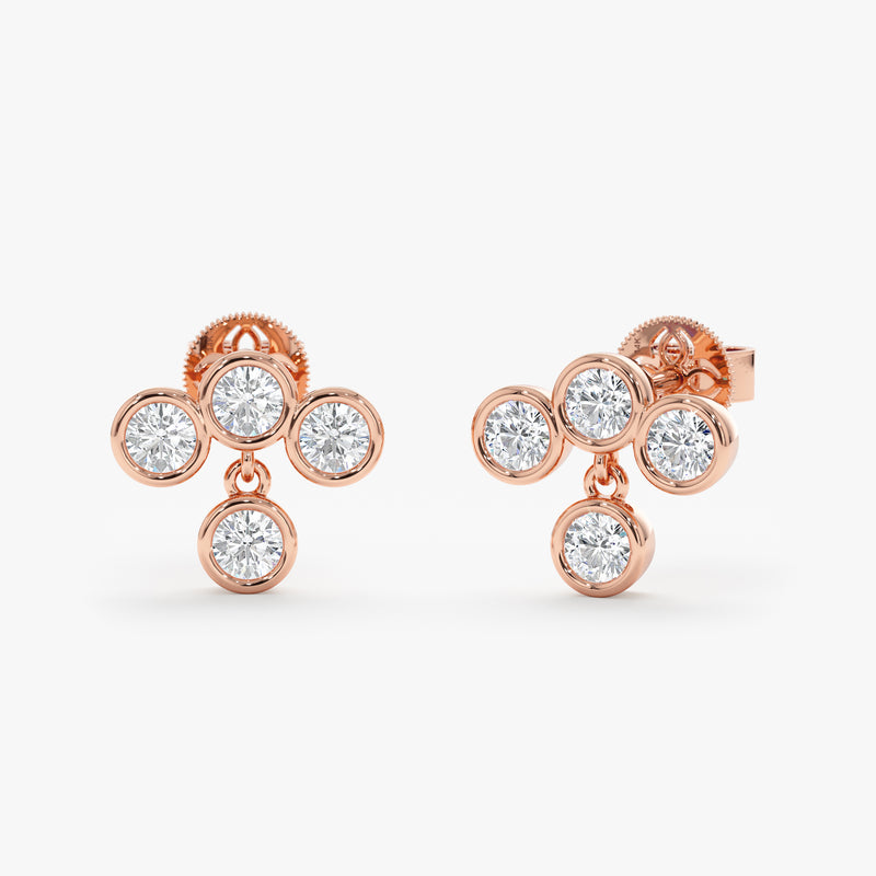 Dangle Lab Grown Diamond Stud, Saskia